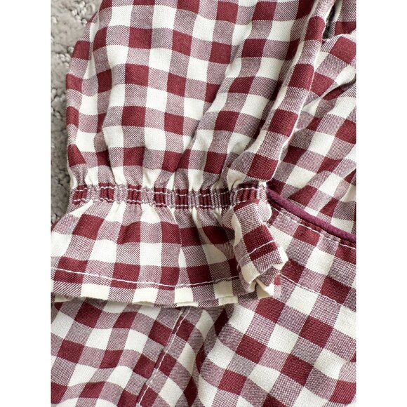 Maison Me Emma Collared Dress, Burgundy & Antique White 2Y - Picture 3 of 12